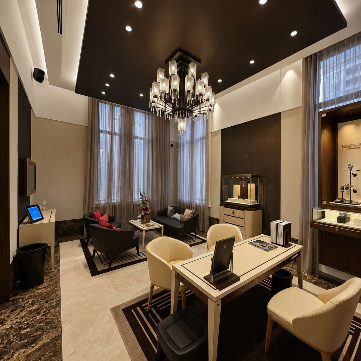 Elegant lounge interior by IN Design & Construction